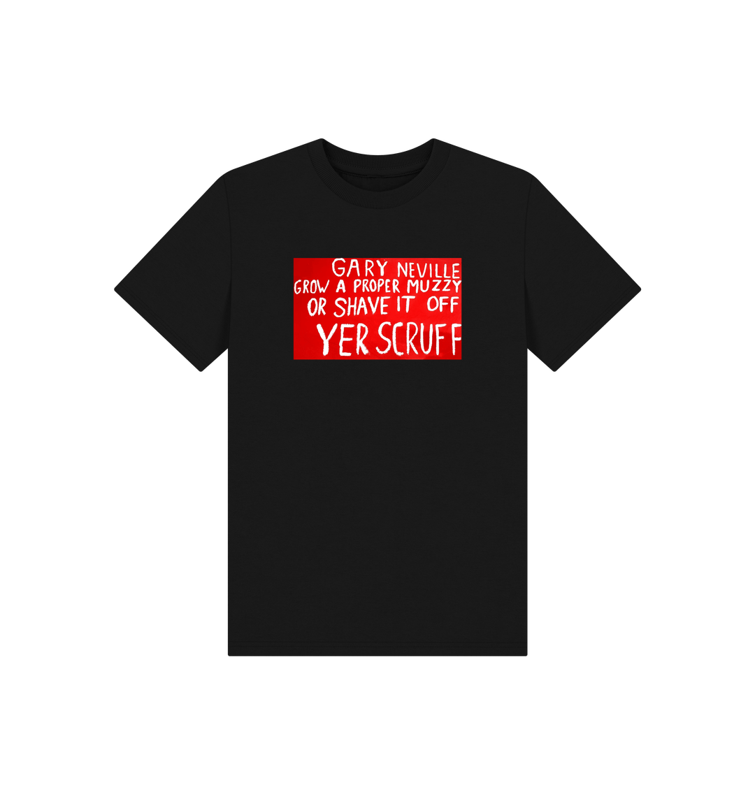 Black Printed Kids T-Shirt