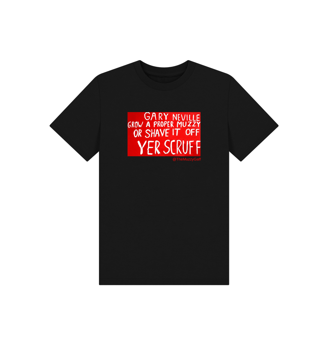 Black Printed Kids T-Shirt